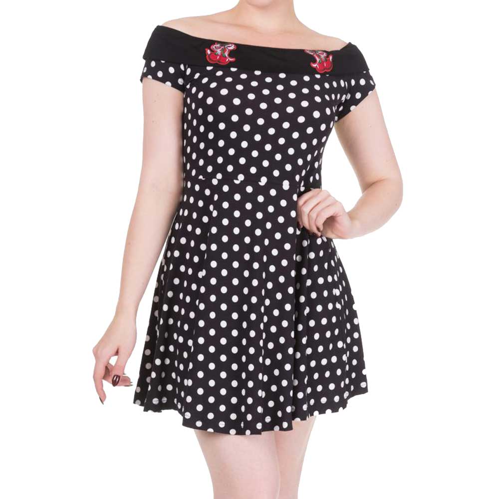 Dancing Days - REVERLY Robe courte - Noir/Blanc